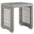 Modway Furniture Aura Gray Outdoor Patio Wicker Rattan Side Table