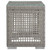 Modway Furniture Aura Gray Outdoor Patio Wicker Rattan Side Table