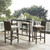 4 Modway Furniture Conduit Brown Outdoor Patio Bar Stools