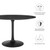 Modway Furniture Lippa Black Marble 47 Inch Dining Table