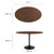 Modway Furniture Lippa Black Walnut 48 Inch Oval Dining Table