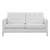 Modway Furniture Loft Silver Faux Leather Loveseats