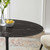 Modway Furniture Lippa Black Marble 42 Inch Oval Dining Table