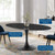 Modway Furniture Lippa Black Marble 78 Inch Oval Dining Table