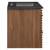 Modway Furniture Render Walnut Black 36 Inch Wall Mount Bathroom Vanity
