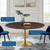 Modway Furniture Lippa Gold 60 Inch Dining Tables