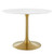 Modway Furniture Lippa Gold White 40 Inch Round Dining Table