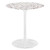 Modway Furniture Lippa White 28 Inch Round Terrazzo Dining Table