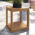 Modway Furniture Carlsbad Natural Teak Wood Outdoor Patio Side Table