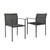 2 Modway Furniture Lagoon Charcoal Outdoor Patio Dining Armchairs