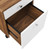 Modway Furniture Transmit Walnut White Wood File Cabinet