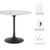 Modway Furniture Lippa Black White 36 Inch Round Terrazzo Dining Table