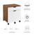 Modway Furniture Envision Walnut White File Cabinet