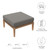 Modway Furniture Clearwater Graphite Outdoor Patio Ottomans