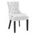 Modway Furniture Regent White Fabric Dining Chair