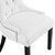 Modway Furniture Regent White Fabric Dining Chair