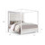 Bella Esprit Reve Belle Denali White Tall 4pc Canopy Bedroom Sets