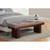 Alpine Furniture Trulinea Dark Espresso Upholstered Dining Bench
