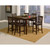 Alpine Furniture Capitola Espresso Pub Table with Removable Lazy Susan