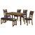 New Classic Furniture Gia Brown PU 46 Inch Dining Benches