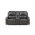 New Classic Furniture Linton Dark Gray Power Console Loveseat