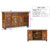 Coast to Coast Brown Two Sliding Door Eight Drawer Media Credenza