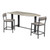 Coast to Coast Yukon Light Grey Gunmetal Counter Height Table