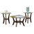 Ashley Furniture Fantell Dark Brown 3pc Occasional Table Set