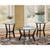 Ashley Furniture Fantell Dark Brown 3pc Occasional Table Set