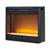 Ashley Furniture Entertainment Accessories Black Fireplace Insert Glass Stone