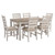 Ashley Furniture Skempton White Light Brown 7pc Dining Set