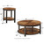 Ashley Furniture Roybeck Light Brown Bronze 3pc Occasional Table Set
