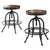 2 Ashley Furniture Valebeck Brown Black Swivel Barstools