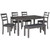 Ashley Furniture Bridson Gray Rectangle 6pc Dining Room Set