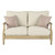 Ashley Furniture Clare View Beige Wood Loveseat