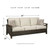 Ashley Furniture Paradise Trail Medium Brown Sofa With Cushion