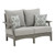 Ashley Furniture Visola Gray Outdoor Loveseat With Cushion