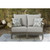 Ashley Furniture Visola Gray Outdoor Loveseat With Cushion