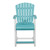 2 Ashley Furniture Eisely Turquoise White Bar Stools