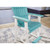 2 Ashley Furniture Eisely Turquoise White Bar Stools