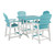 2 Ashley Furniture Eisely Turquoise White Bar Stools