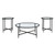 Ashley Furniture Stetzer Black 3pc Occasional Table Set