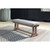 Ashley Furniture Emmeline Beige Brown Outdoor Dining Bench With Cushion