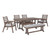 Ashley Furniture Emmeline Beige Brown Outdoor Dining Bench With Cushion