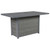 Ashley Furniture Palazzo Gray Rectangle Bar Table With Fire Pit