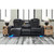 Ashley Furniture Center Point Black Reclining Sofa With Drop Down Table