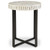 Ashley Furniture Crewridge Black Cream Accent Table