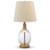2 Ashley Furniture Clayleigh Clear Brown Glass Table Lamps