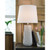 2 Ashley Furniture Chaston Antique White Metal Table Lamps