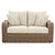 Ashley Furniture Sandy Bloom Beige Loveseat With Cushion